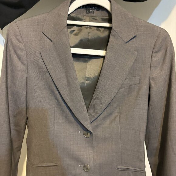 Theory Wool 2 Button Blazer - Picture 4 of 12